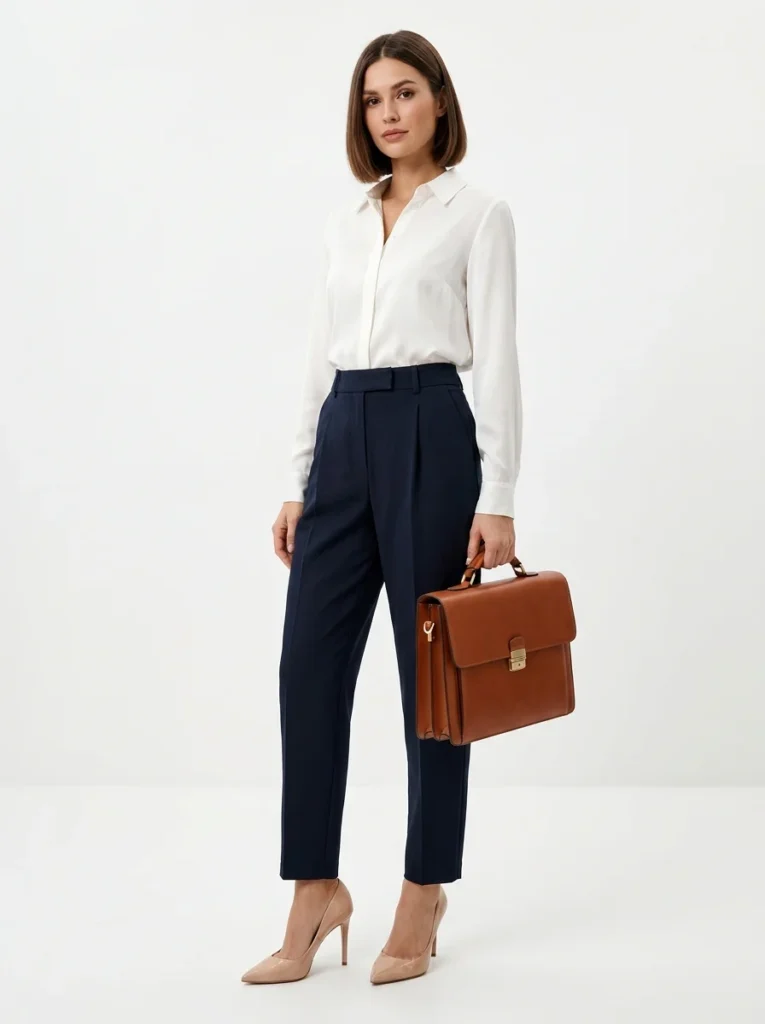Navy Pants Outfit woman