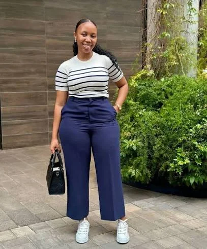 Blue Bottoms For Office In Fall