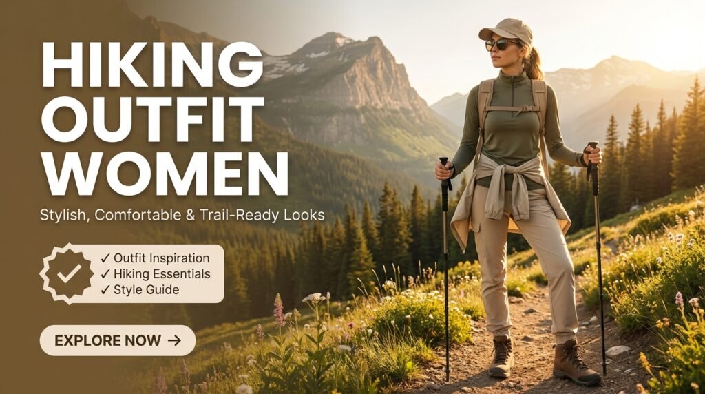 Woman hiking outfit